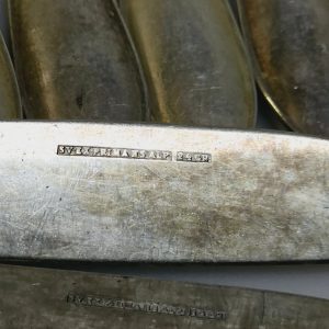 16st Exklusiva gamla matknivar – Silverpläterad elegans från Sverige