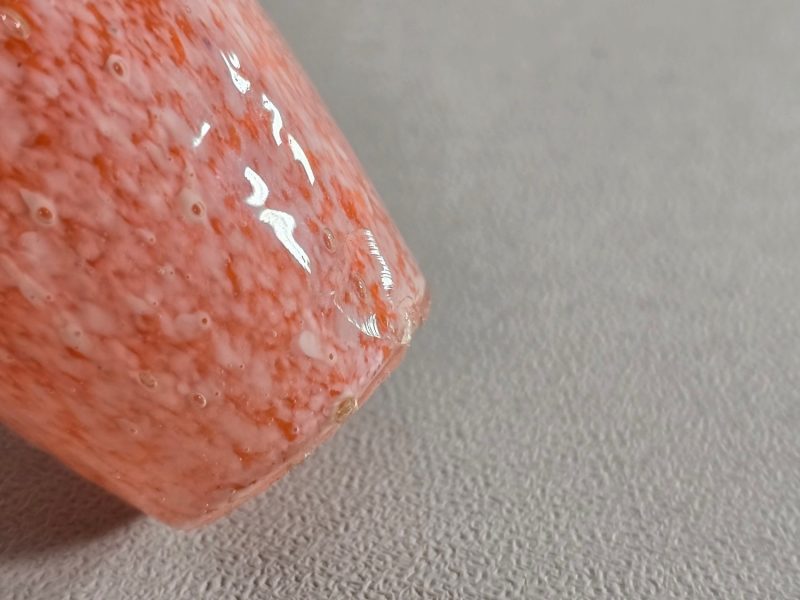 Elegant Orange glasvas till Salu