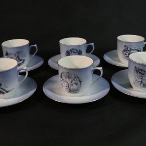Kaffeservis, Bing & Gröndahl Lucia, sagomotiv, begränsad upplaga