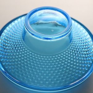 Turkos Glasskål/skål Nybro Glasbruk - D16cm