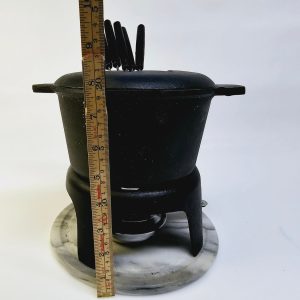 Fondue-set i gjutjärn med tillbehör – robust och klassiskt