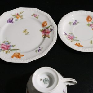 Vackert "Maria Bavaria"-set i porslin – Set på 3 delar