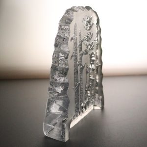Glasskulptur “Snapphanen” av Thore Brogårdh - Bergdala glasbruk