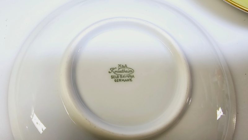 Exklusivt set av 8 kaffekoppar från K&A Krautheim Selb Bavaria