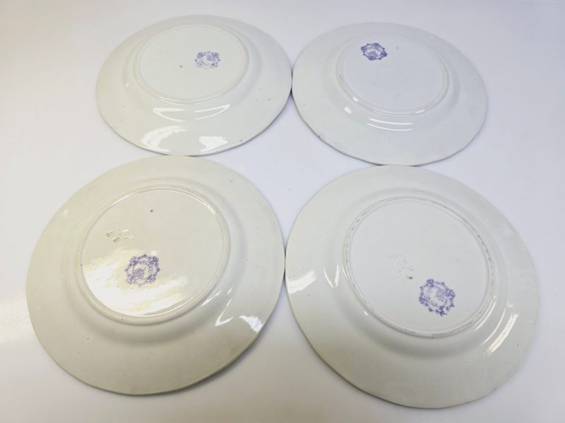 Elegant set av fyra vintage-tallrikar från Gustavsberg – Stambuls-serien