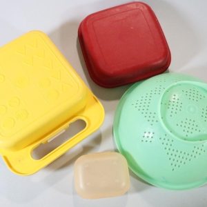 4st Tupperware, lådor och durkslag