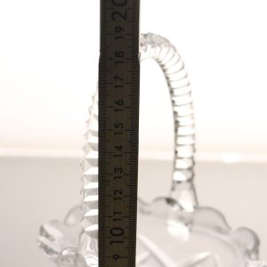 Unik Glasskål i Korgdesign – Observera Kalkbeläggning!
