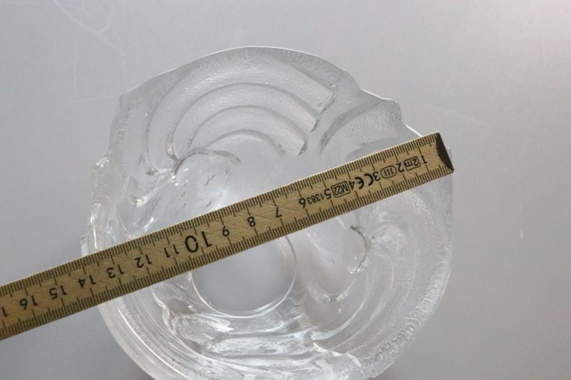 SKÅL, glas, Skruf glasbruk Sweden D=14cm