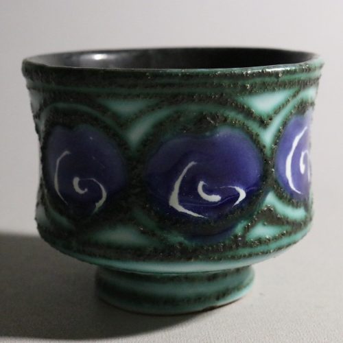 Vintage Keramikskål – 8,5 cm Hög