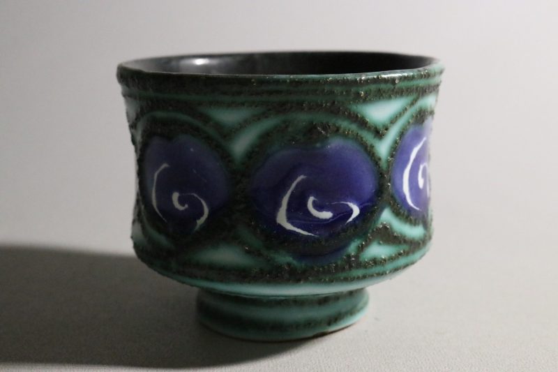 Vintage Keramikskål – 8,5 cm Hög