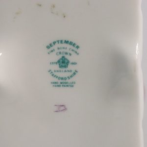 Handmålad porslinsask – Staffordshire, England