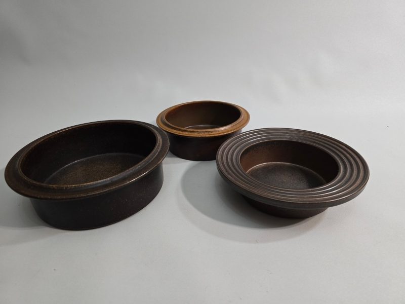 2st Skålar, Arabia, "Ruska", Glaserad stengods, Designer: Ulla Procopé