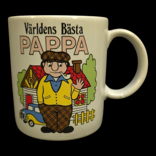 Retro kaffemugg – "Världens bästa pappa"