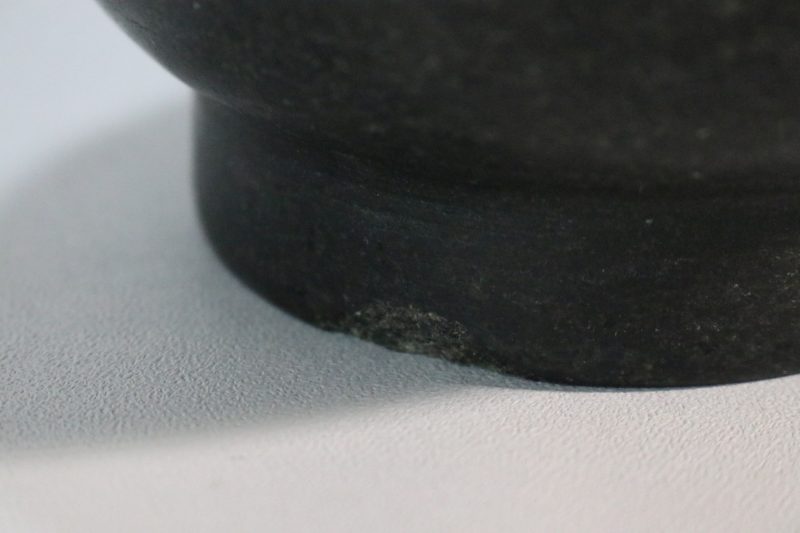 Mortel Svart Marmor Hushåll Köksredskap, Stöt saknas D14cm