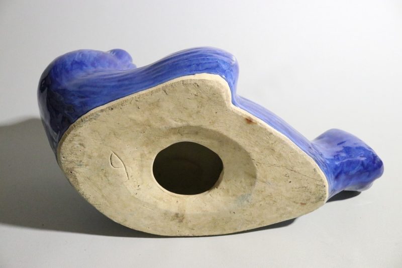 Glaserad Keramikskulptur – Säl, 40 cm