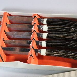Vintage Nevco rostfritt stål 5-delar stekknivset, Japan