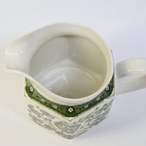 Klassisk "Ridgway Ironstone" Kanna i Grön Jacobean-design