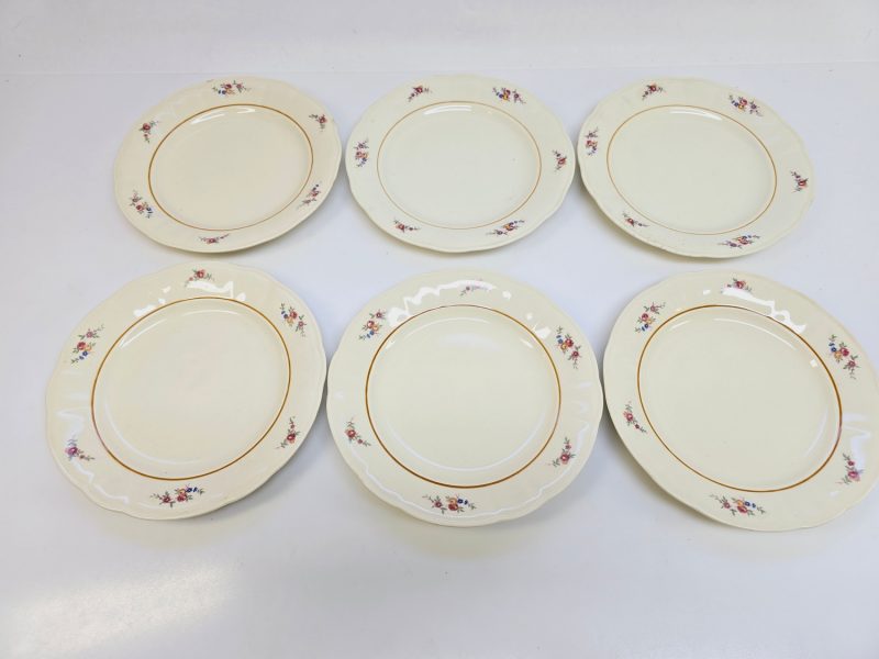 Elegant set med 6 assietter från Rörstrand, ca 20,5 cm