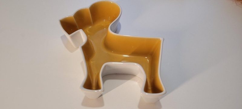 Animal skål bonbonjär design Ylva Ilsson för Sagaform gul