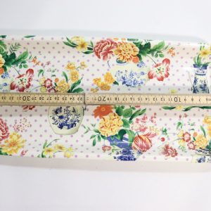 Vintage Bricka med Blomstermotiv, 39 cm