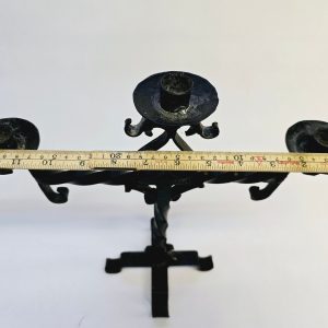 Handsmidd Ljusstake i Järn – 36 cm Hög