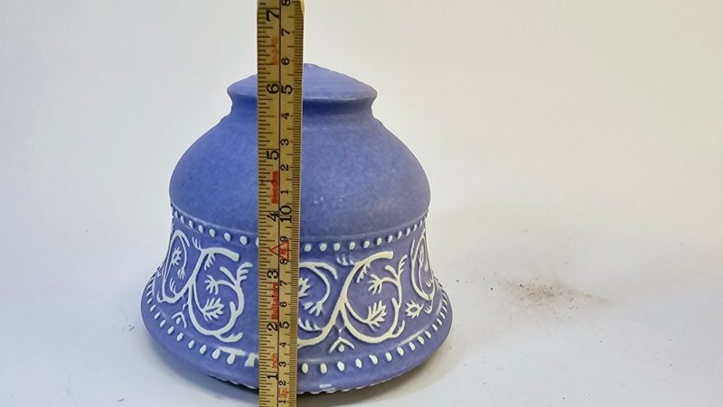 Vacker Hängkruka i Blått - Vintage Keramik, D 18,5 cm