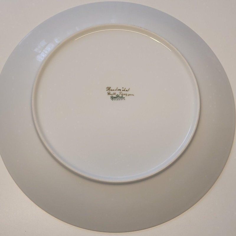 Stor handmålad fat Rosenthal, 32cm, Ruth persson