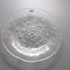 Tallrik från Kosta Boda, dekor med blåklockor, 19cm