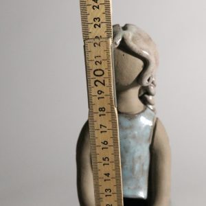 Unik Handgjord Keramikskulptur – Elbogen, 23 cm