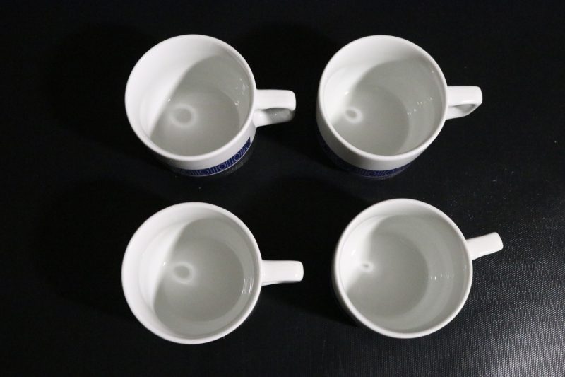 Set med 4 Kaffekoppar – Figgjo Norway, Tidlös Skandinavisk Design