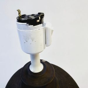 Elegant Keramisk Bordslampa – Rustik Charm från 1960-talet