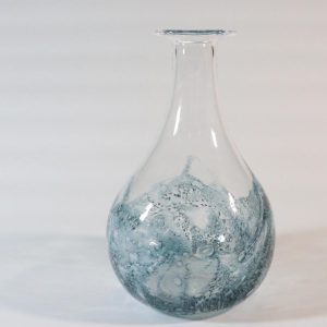 Glasvas med bubblor i glaset, Troligen Skandinavisk design