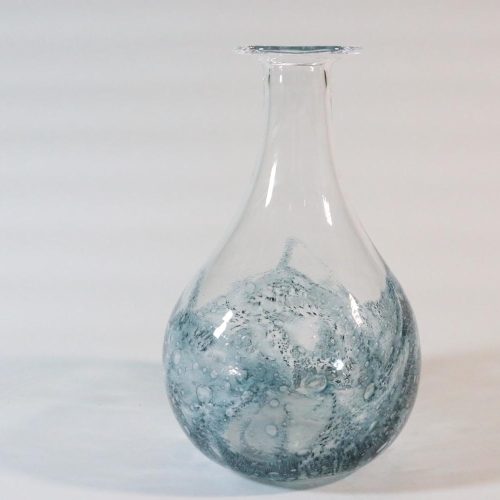 Glasvas med bubblor i glaset, Troligen Skandinavisk design
