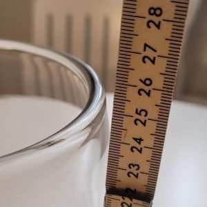 Vas med etsning, 26cm