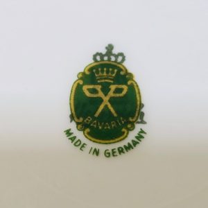 Elegant dekorativ tallrik från Bavaria – klassisk romantisk design