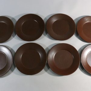 8st förrättstallrikar, stengods, 21cm, Höganäs keramik S555