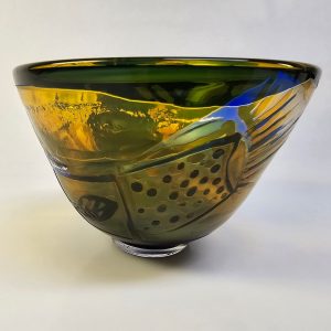 Unik Skål av Göran Wärff – Kosta, 1970, Ett Mästerverk i Glas
