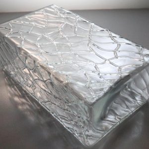Vacker rektangulär Vas, 19,5cm