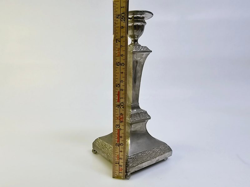 Klassisk ljusstake i tenn – Tidlös elegans, 20,5 cm