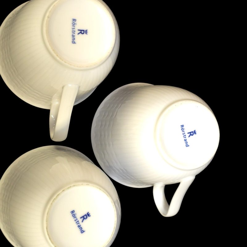 Set med 3 Rörstrand-muggar – elegant nordisk design