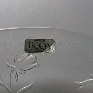 Tallrik från Kosta Boda, dekor med blåklockor, 19cm