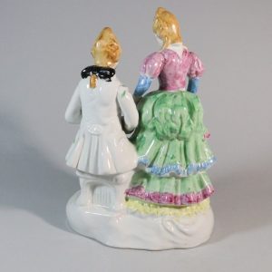 Figurin, Franskt par i barockstil - 27cm