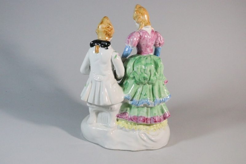 Figurin, Franskt par i barockstil - 27cm