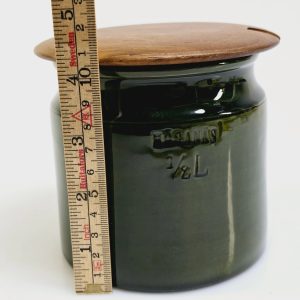 Höganäs Keramikburk ½L med trälock