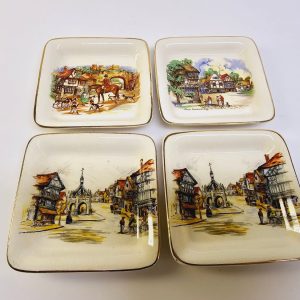 Charmig Staffordshire Gris-Kanna med Vintage Design