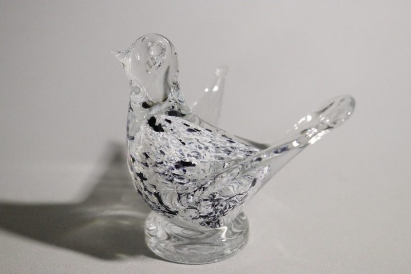 Unik Glaskonst Fågel – 12 cm Elegant Dekoration