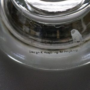 Eleganta Glas Ljusstakar/Ljuslyktor, 4st, Designade av K Hagberg och M Hagberg