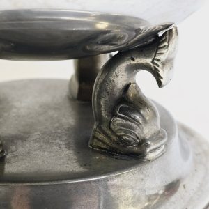 Exklusiv GAB Tennskål med detaljerade fiskmotiv - Svenskt hantverk i toppklass!
