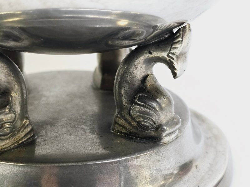 Exklusiv GAB Tennskål med detaljerade fiskmotiv - Svenskt hantverk i toppklass!