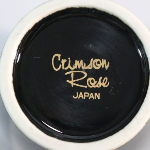 Vintage japansk Crimson Rose porslinsvas Otagiri Japan